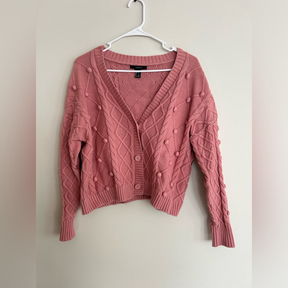 Forever 21 Slouchy Pom Pom Sweater